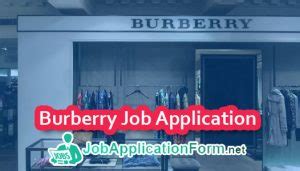 burberry application form.